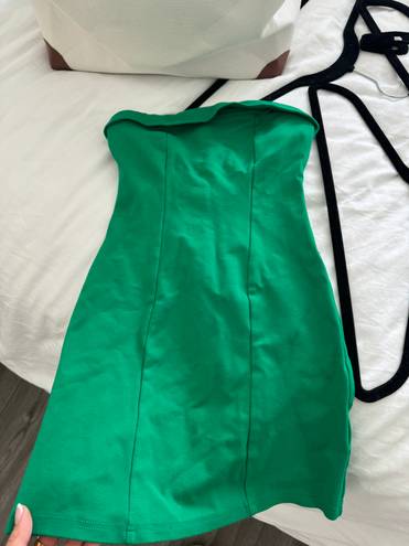 Beginning Boutique Green Mini Dress