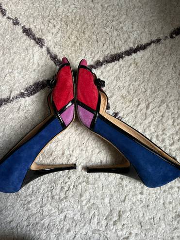 Kate Spade cherre multi colored heels