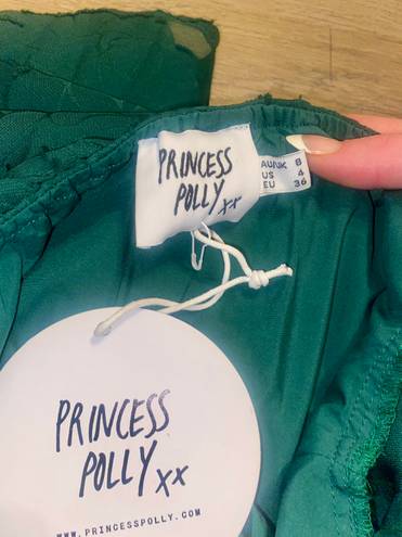 Princess Polly STAR POWER MINI DRESS FOREST GREEN