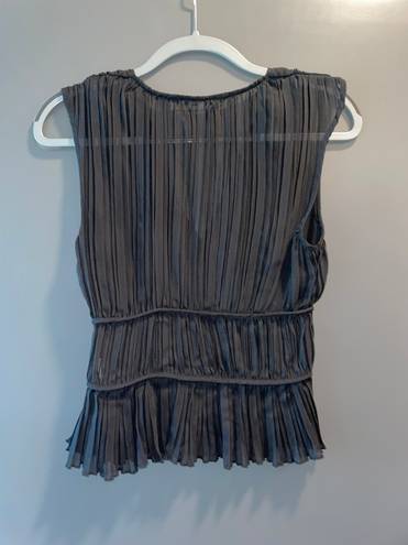 ZARA Black Pleated Top