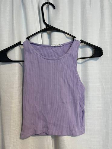 Timing Purple Cropped Athletic Top