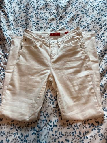 Guess White Mid-rise Jeans