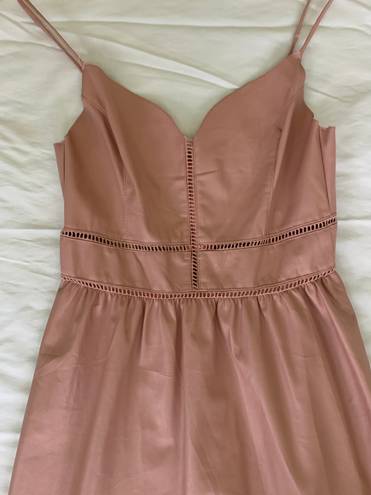 Paper Heart Pink Faux Leather Dress