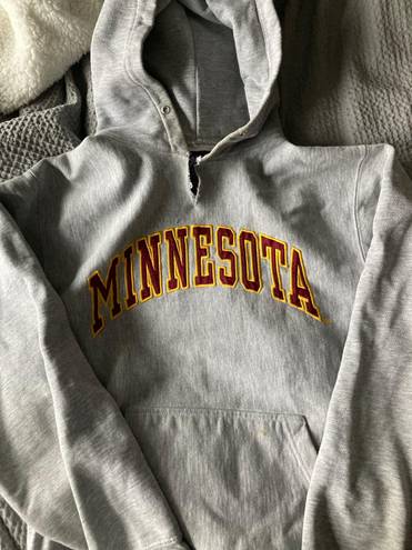 Minnesota Sweatshirt Hoodie Gray