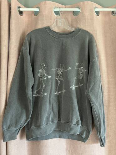 Urban Outfitters Project Social T Skateboard Skeletons Sweatshirt