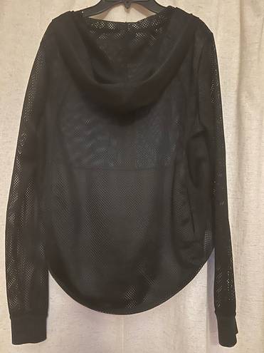 Nike Mesh Hooded Black Jacket