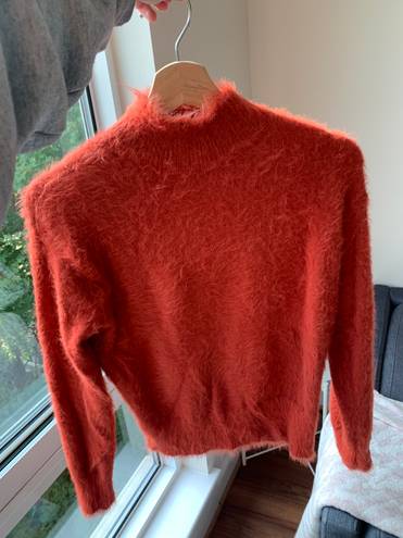 Lou & grey Lou & Gray Mock Neck Soft Red Sweater 