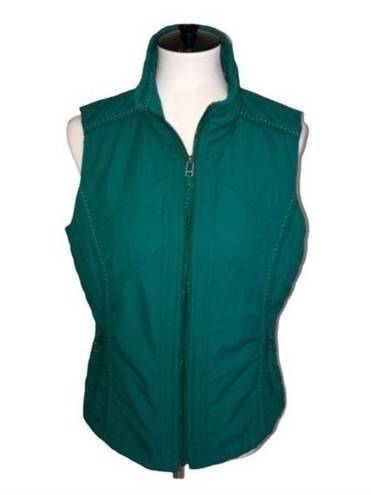 Coldwater Creek  Quilted Zippered Vest Size M