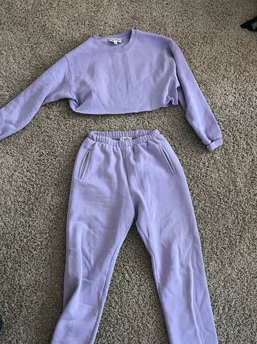 Tic Toc Purple Sweat Set