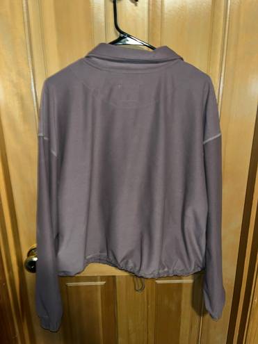 Abercrombie & Fitch Brown/Mauve Half Zip Sweatshirt