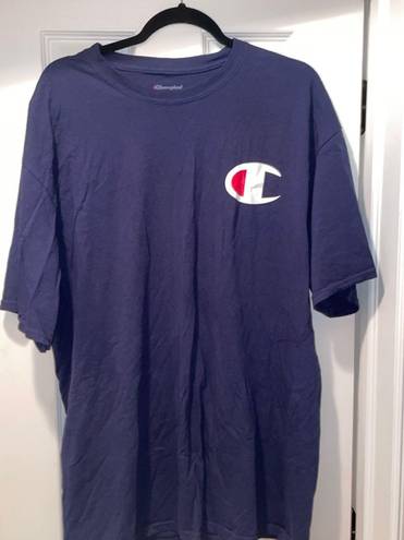 Champion Navy Blue  T Shirt