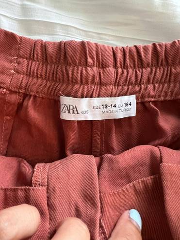 ZARA Burnt Orange Linen pants