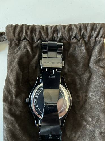 Michael Kors Black-Tone Stainless Steel Watch