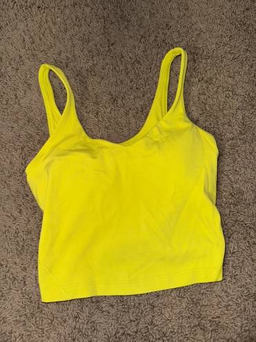 Lululemon align tank greenish yellow