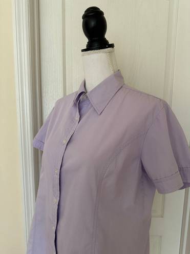 Mountain Lake Woman’s Lavender Short Sleeve Shirt/Top, Sz L