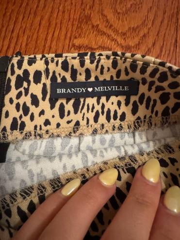 Brandy Melville Cheetah Skirt