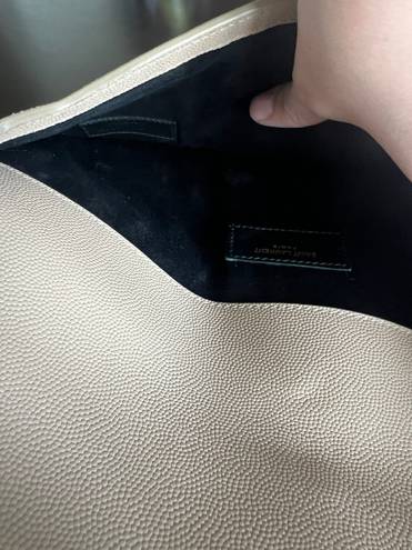 Saint Laurent YSL leather envelope pouch