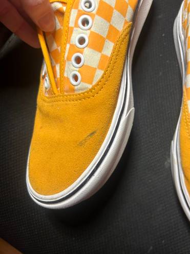 Vans Orange Checkered