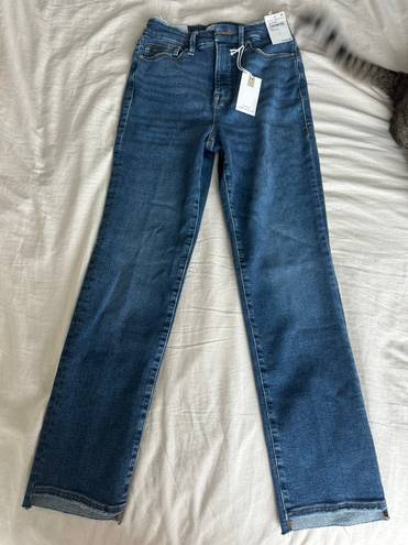 Good American High Rise Slim Straight Jeans