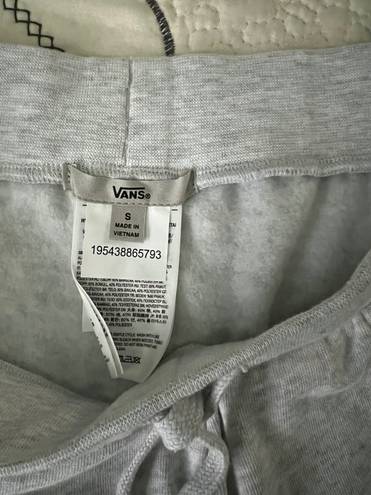 Vans New  Deco Check Fleece Shorts Casual Lounge Small Gray