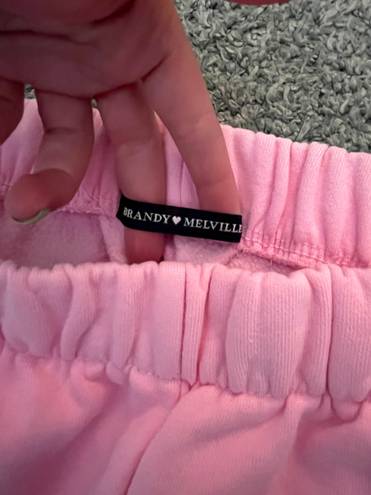 Brandy Melville Pink Sweatpants