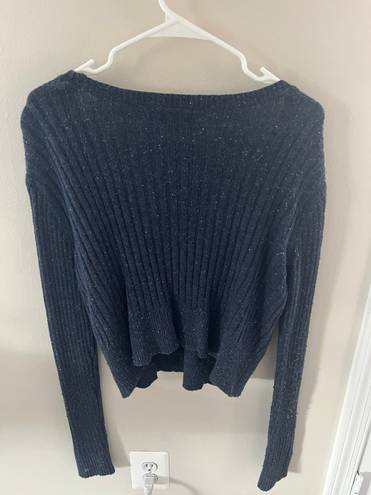 Aeropostale Fox Prince Navy Cropped Cardigan