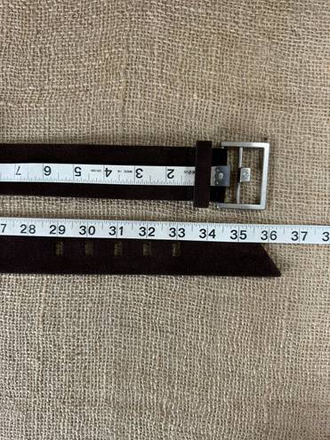 Calvin Klein Vintage  Chocolate Brown Suede Leather Belt M 29-33 Inches