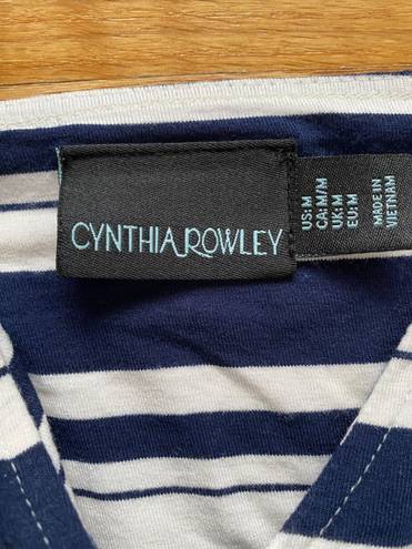 Cynthia Rowley Blue And White Striped Dress 