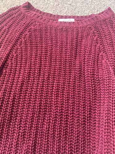 Delia's  maroon knit sweater