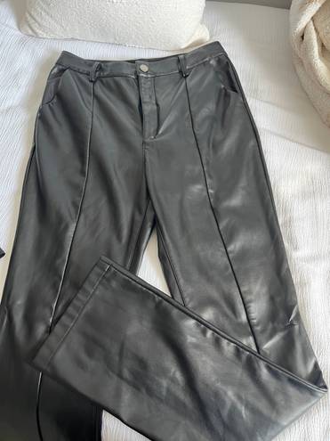 Black Leather Pants Size M