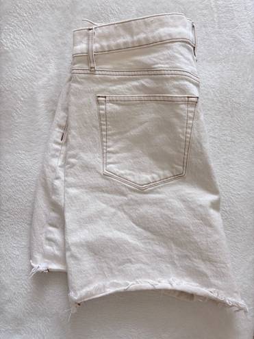 The Loft  White Denim Shorts