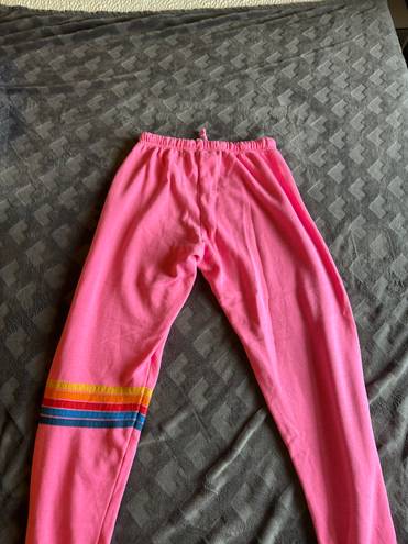 Aviator Nation Pink Sweat Pants