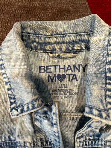 Aeropostale Bethany Mota Collection Denim Jean Jacket Light Acid Wash Medium