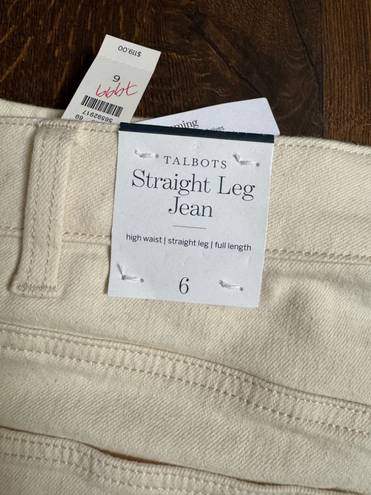 Talbots Straight Leg Sequin Stripe Jeans