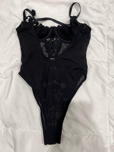 Forever 21 Black Lace Lingerie Bodysuit