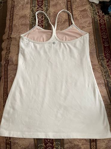 Lululemon Power Y Tank Everlux *Asia Fit White 