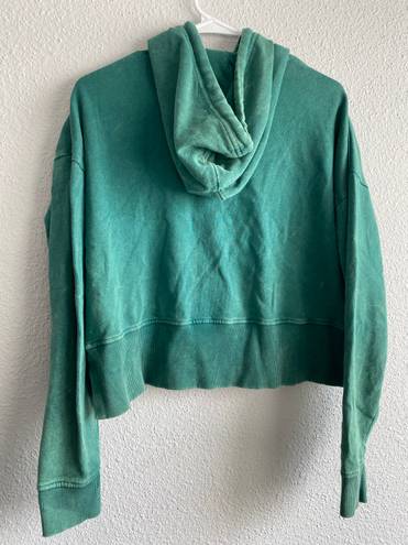 Roxy Green Distressed Hoodie