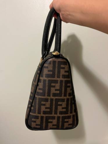 Fendi Vintage Zucca Boston Bag