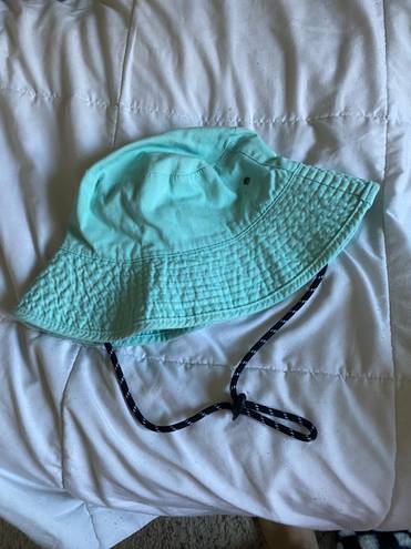 BP Nordstrom Teal Blue Green Bucket Hat With String Adjustable