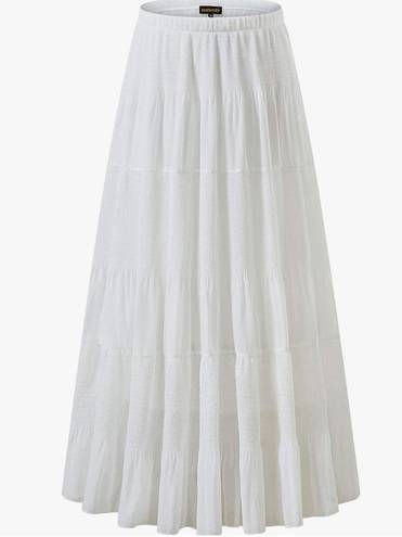 White Maxi Skirt Size XL