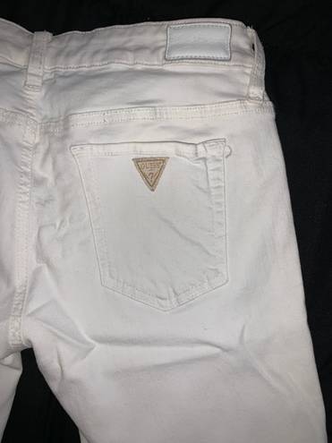 Guess White  Cropped Jeans