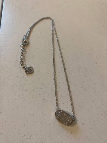 Kendra Scott Silver Elisa Pendant Necklace