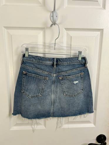 Free People Mini Skirt Denim