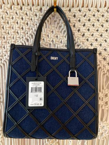 DKNY Maze denim mini Tote crossbody Handbag new with tags.