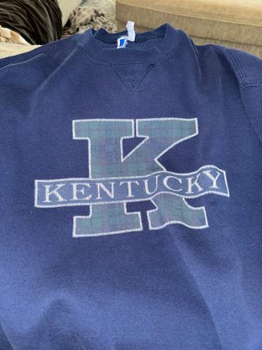 Russell Athletic Vintage Kentucky Tartan plaid Russel athletic Crewneck 