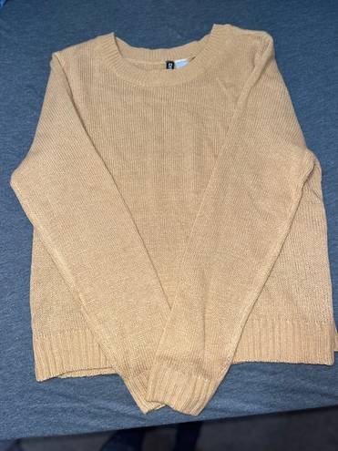 Divided Warm Gold Sweater 