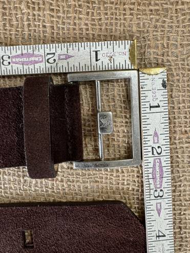 Calvin Klein Vintage  Chocolate Brown Suede Leather Belt M 29-33 Inches