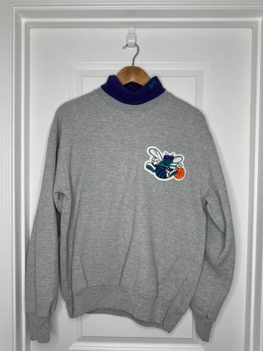 Majestic Vintage Charlotte Hornets Turtleneck Crewneck