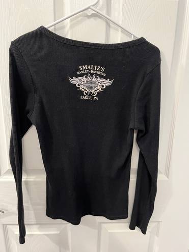 Harley Davidson Black Size XL Long Sleeve Shirt