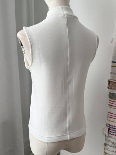 Spanx  AirEssentials Powder White Soft Sleeveless Mock Neck Top Women’s Size XS